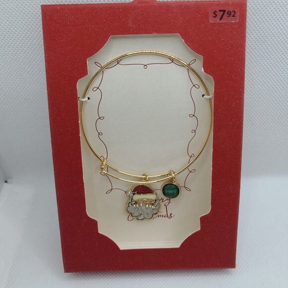 Holiday Time Christmas Fashion Jewelry Goldtone/Silvertone Bracelets Pins 12 Pcs - Picture 6 of 14